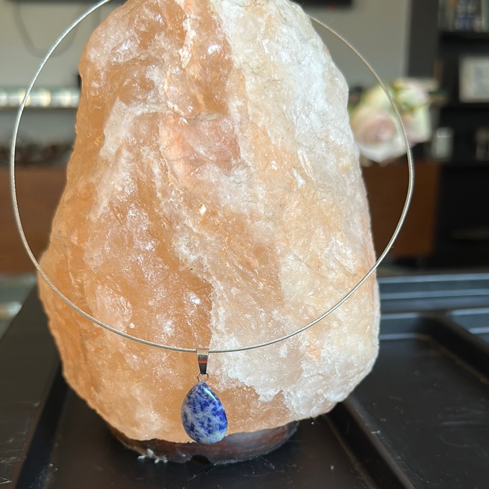 Blue Stone Pendant Necklace